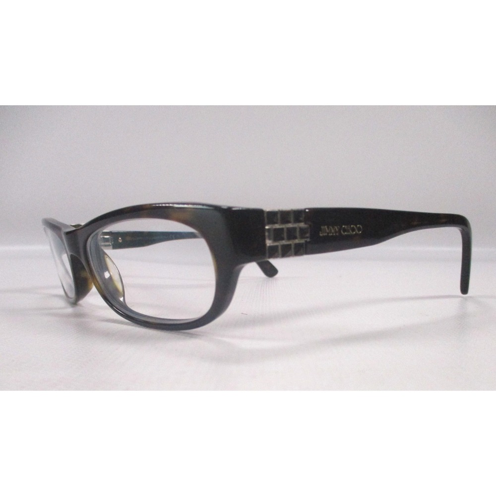 Jimmy Choo Womens 67  086 135 Eyeglasses Rectangle Dark Tortoise Full Rim Frames